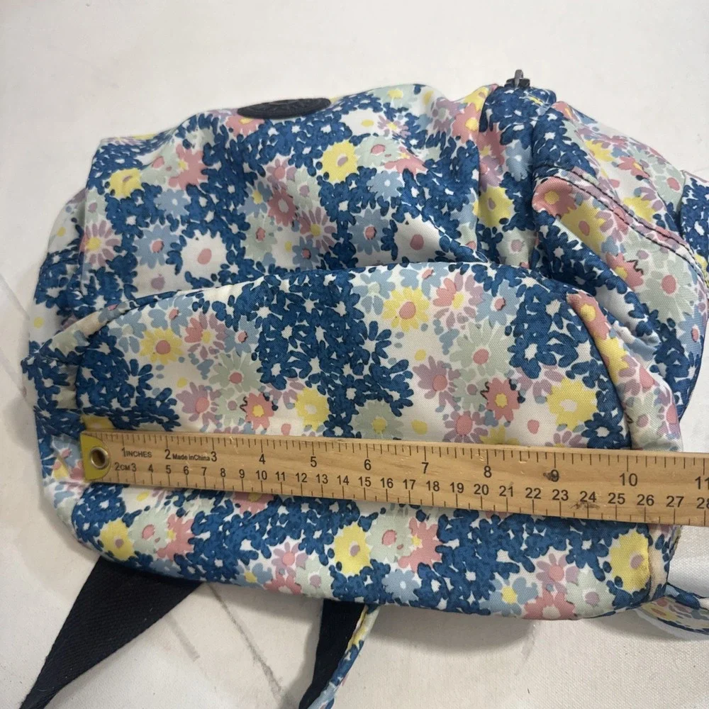Kipling City Pack Small Backpack Travel School Day Trip Flower Art Bookbag
